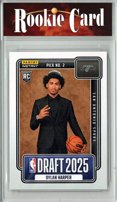 Certified Mint+ Dylan Harper 2025 Panini Instant #NBADN-2 Draft 2026 Rookie Card San Antonio Spurs