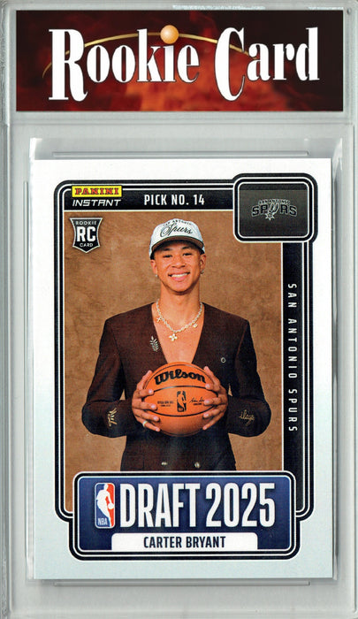 Certified Mint+ Carter Bryant 2025 Panini Instant #NBADN-14 Draft 2031 Rookie Card San Antonio Spurs