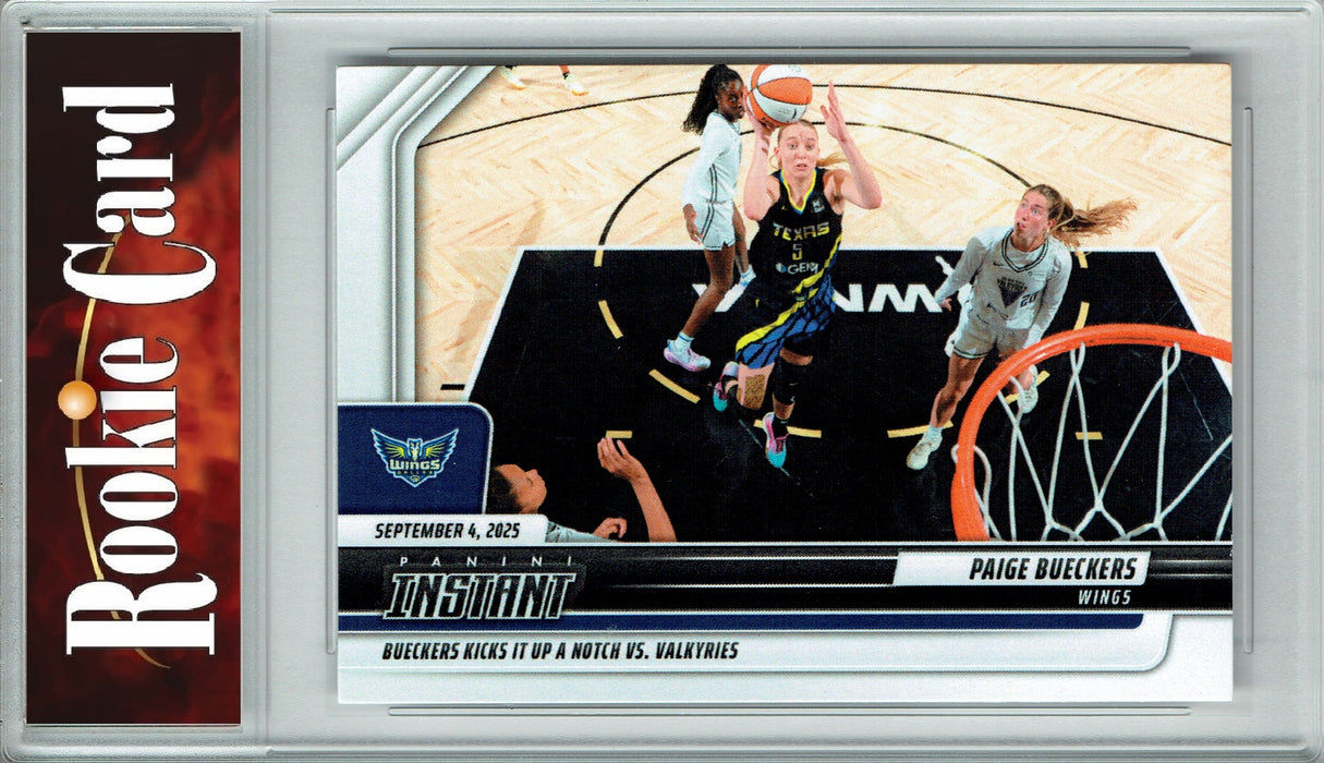 Certified Mint+ PaIge Bueckers 2025 Panini Instant #271 Limited Edition Rookie Card Dallas Wings