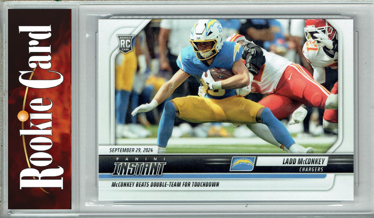 Certified Mint+ Ladd McConkey 2024 Panini Instant #64 Just 257 Made! Rookie Card Los Angeles Chargers