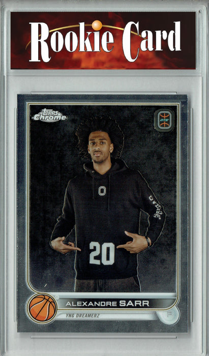 Certified Mint+ Alexandre Sarr 2023 Topps Chrome #52 NBA #2 Overall Pick Rookie Card Washington Wizards