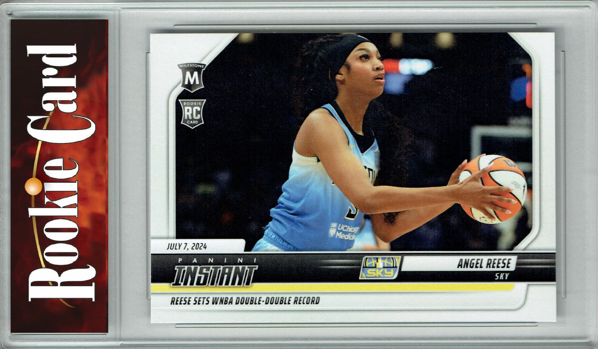 Certified Mint+ Angel Reese 2024 Panini Instant #140 Double Double Record Rookie Card Chicago Sky