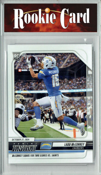 Certified Mint+ Ladd McConkey 2024 Panini Instant #108 Only 192 Made! Rookie Card Los Angeles Chargers