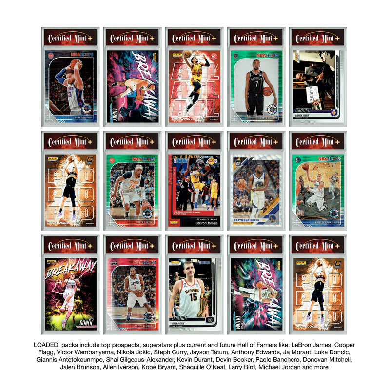 LOADED! Basketball Collector's Box: 4 Certified Mint+ Rookie Cards & Rarities - Victor Wembanyama, LeBron James, Cooper Flagg, Luka Doncic, Steph Curry, Giannis & More