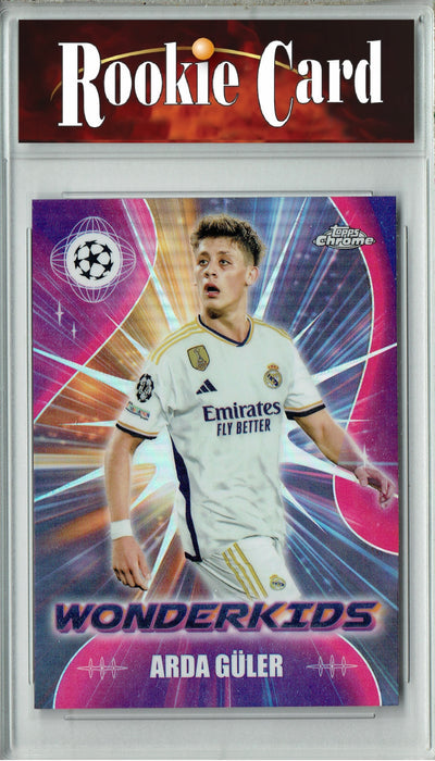 Certified Mint+ Arda Guler 2023 Topps Chrome #WK-1 Wonderkids Refactor Rookie Card Real Madrid