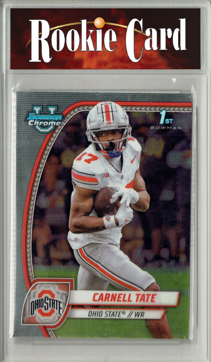 Certified Mint+ Carnell Tate 2024 Bowman Chrome #39 1st Rookie Card Ohio State