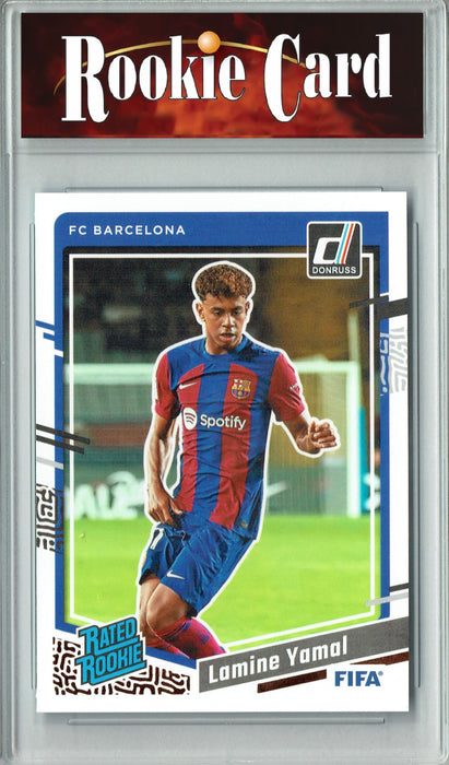 Certified Mint+ Lamine Yamal 2023-24 Donruss #177 Barcelona Rookie Card Barcelona