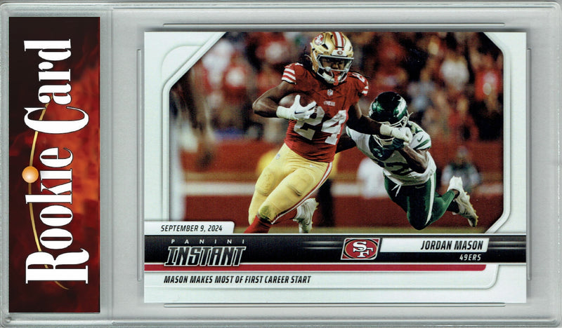 Certified Mint+ Jordan Mason 2024 Panini Instant #34 Only 332 Made Rookie Card San Francisco 49ers
