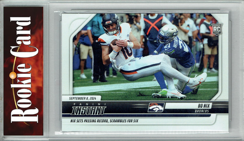 Certified Mint+ Bo Nix 2024 Panini Instant #33 Only 830 Made Rookie Card Denver Broncos
