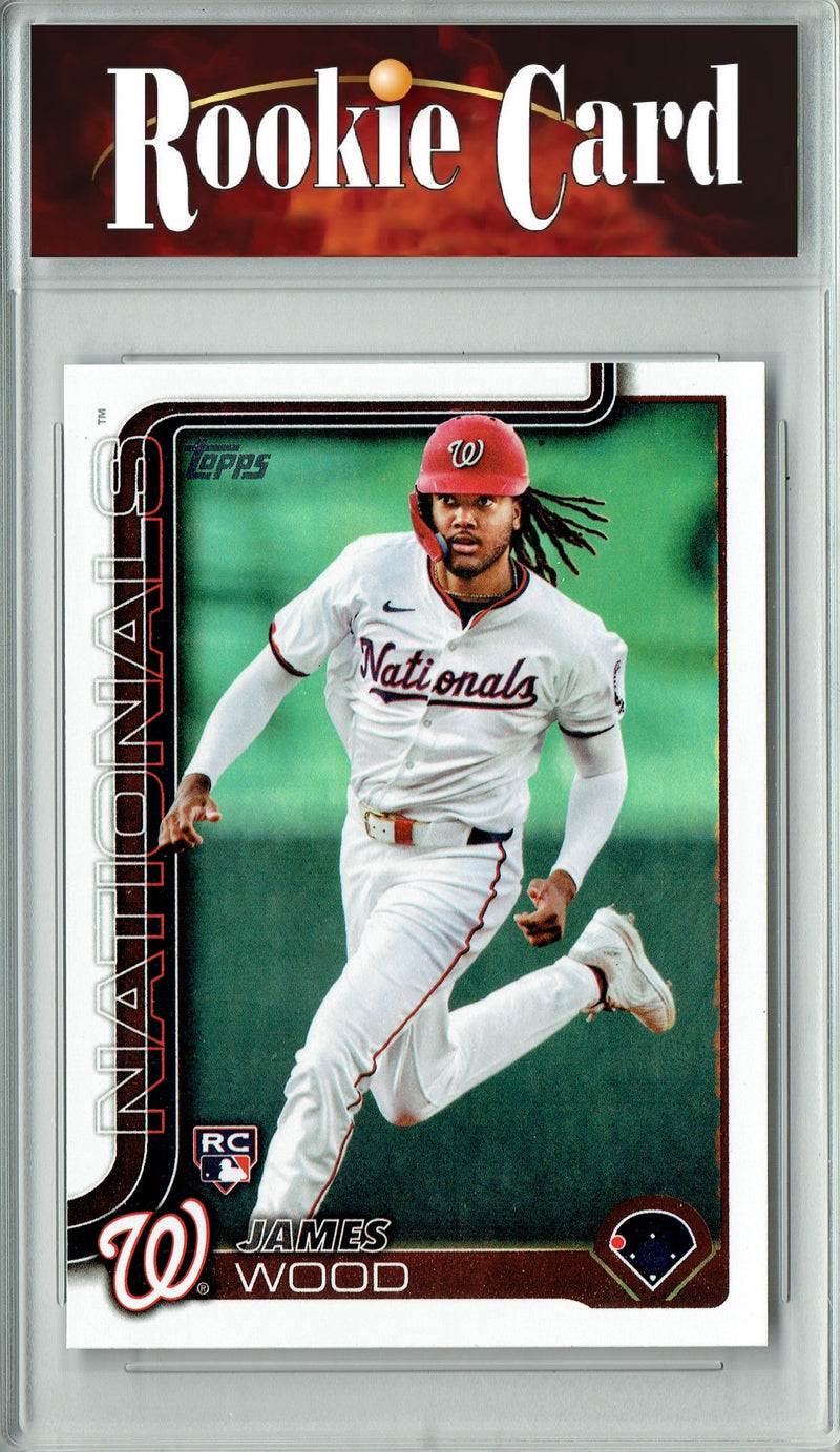 James Wood Rookie Card Washington Nationals Baseball Trading Card 2025 Topps #181 Certified Mint+