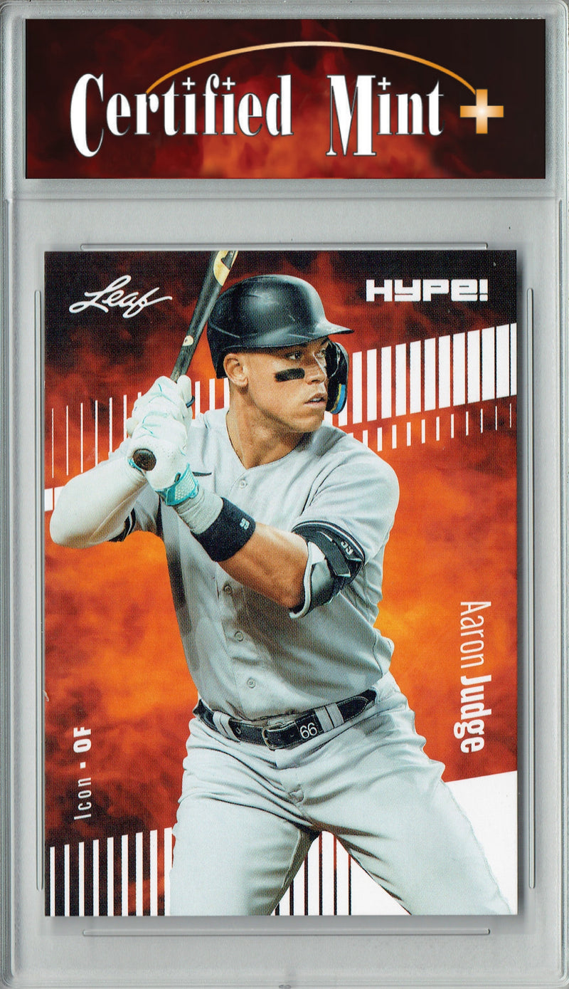 Certified Mint+ Aaron Judge 2024 Leaf HYPE! #176 Only 5k Made Rare Trading Card New York Yankees