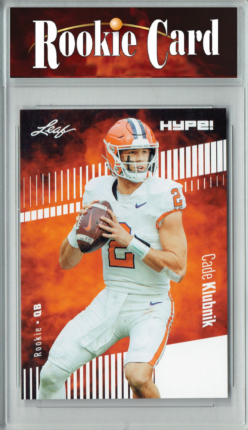 Cade Klubnik Rookie Card Clemson / New York Football Trading Card 2025 Leaf HYPE! #181 Only 5k Made  Certified Mint+