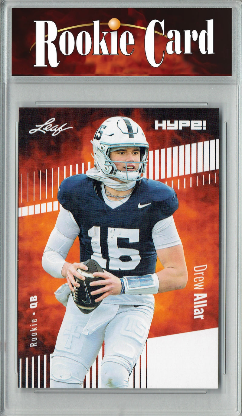 Drew Allar Rookie Card Penn State Football Trading Card 2025 Leaf HYPE! #183 Only 5k Made  Certified Mint+