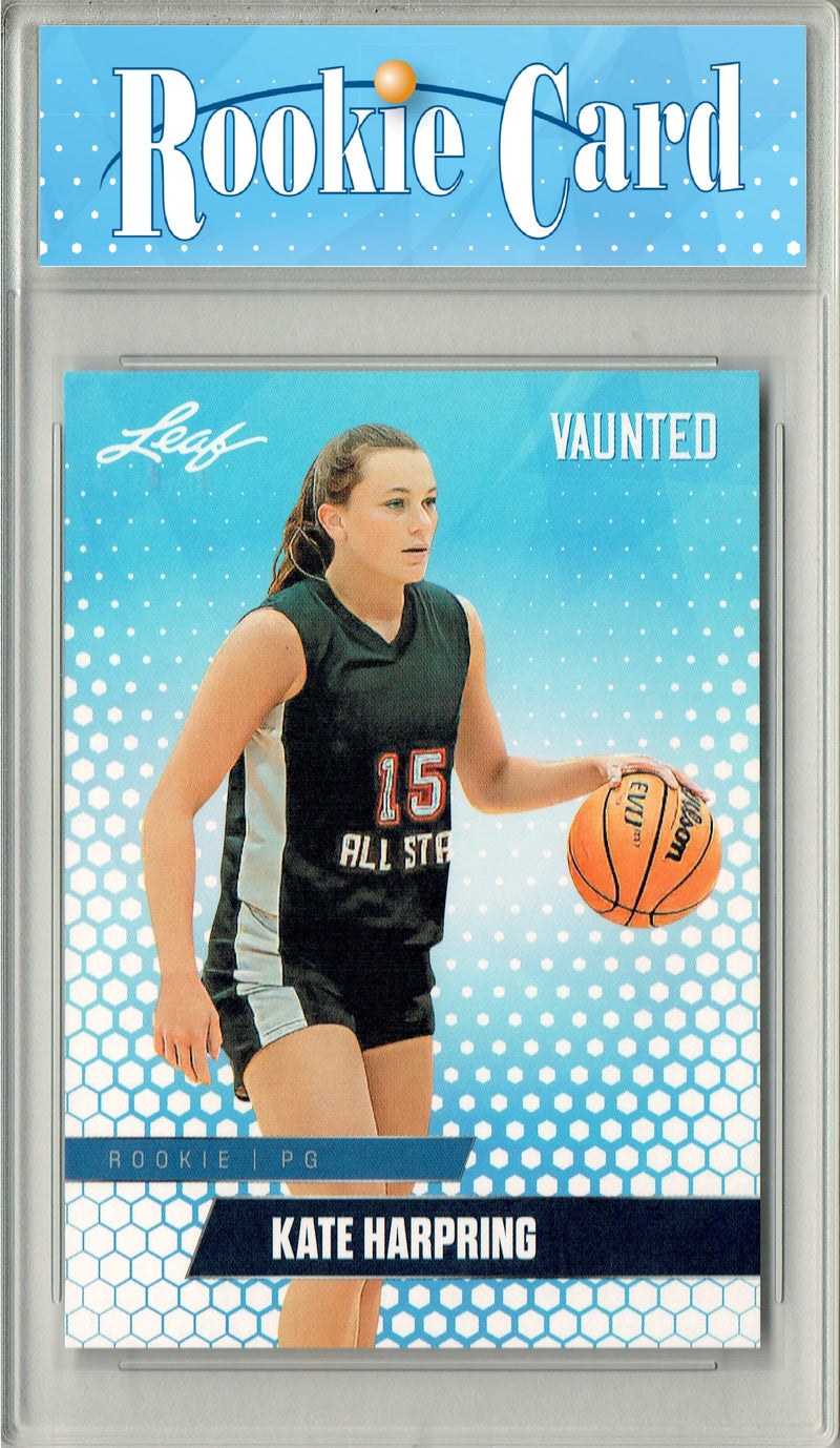 Certified Mint+ Kate Harpring 2025 Leaf Vaunted #V-04 Only 5k Made Rookie Card Marist School
