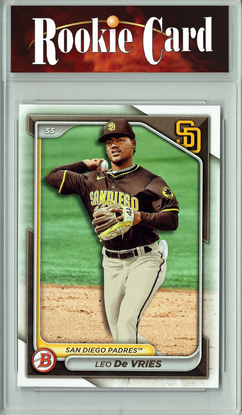 Certified Mint+ Leo De Vries 2024 Bowman #BD-116 Rookie Card Oakland Athletics