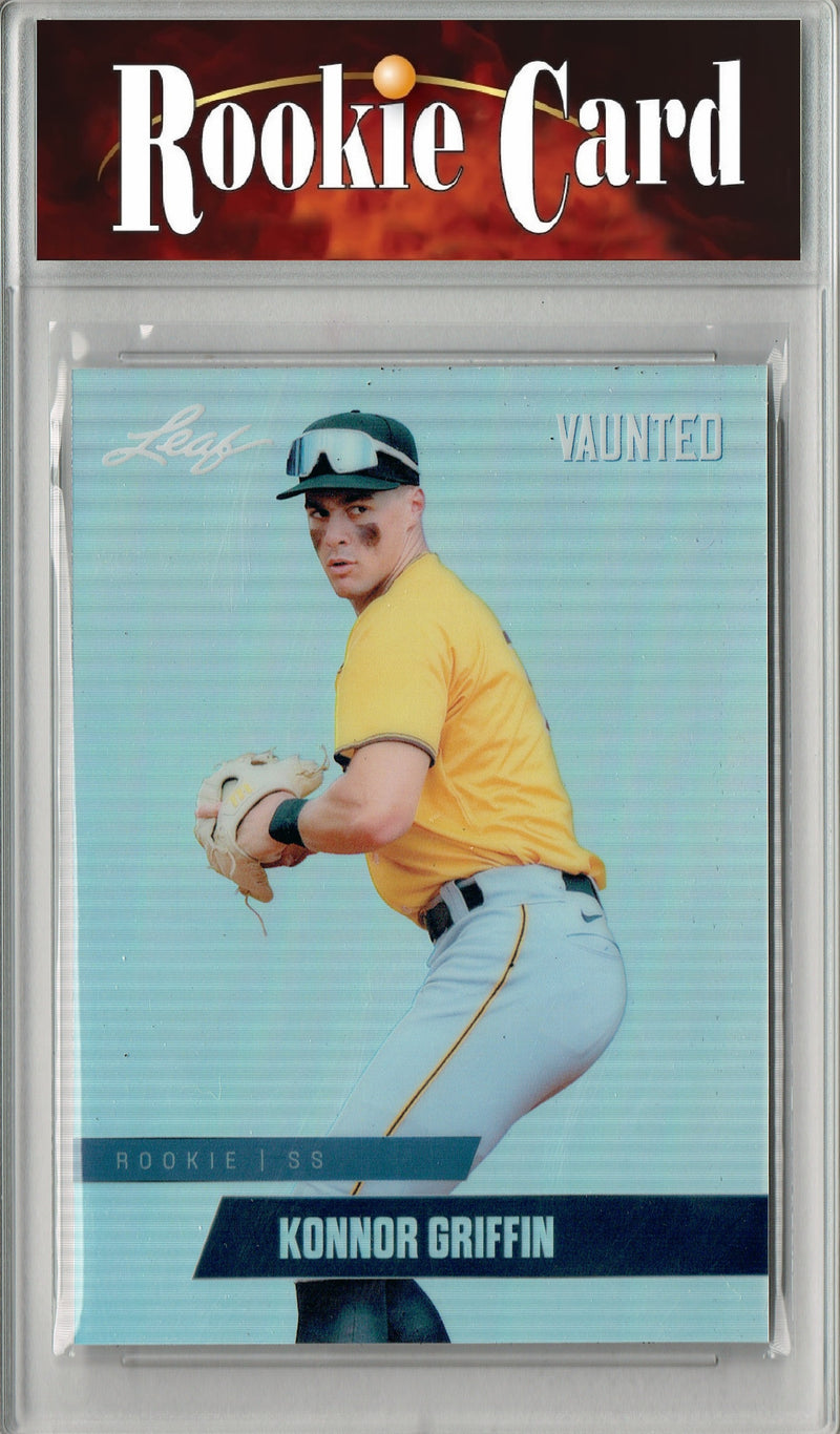 Certified Mint+ Konnor Griffin 2024 Leaf Vaunted Metal #VM-21 Silver 25 Made Rookie Card Pittsburgh Pirates