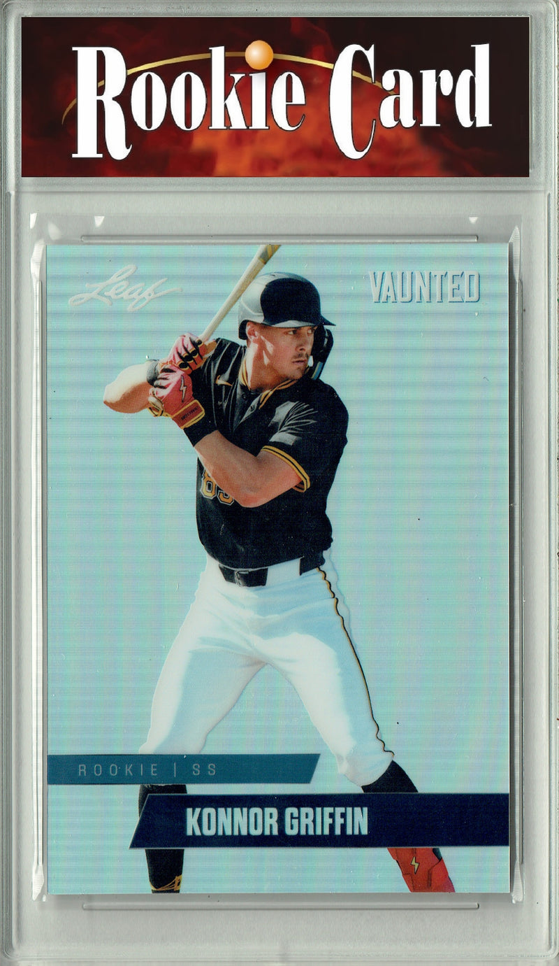 Certified Mint+ Konnor Griffin 2024 Leaf Vaunted Metal #VM-22 Silver 25 Made Rookie Card Pittsburgh Pirates