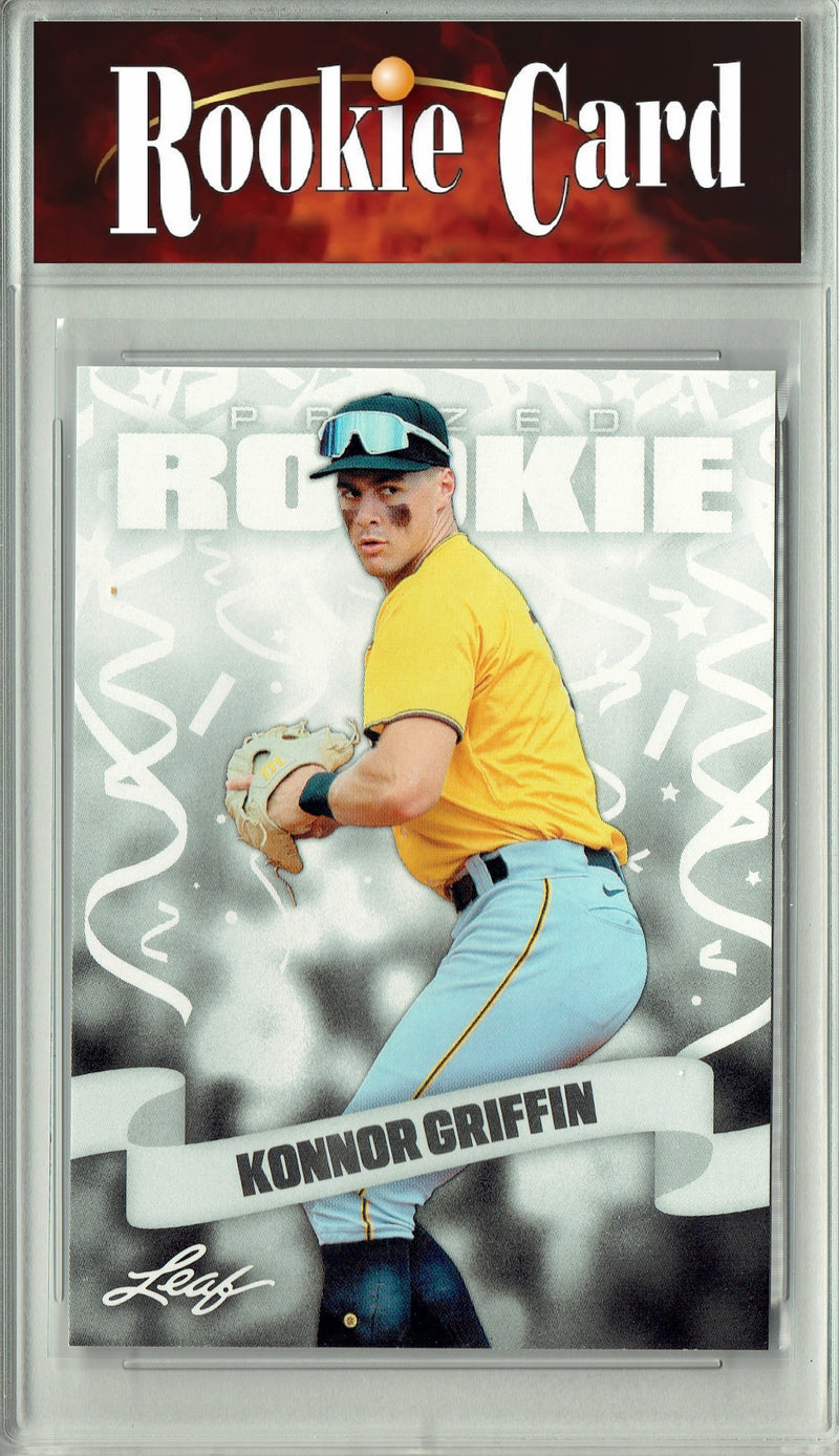 Certified Mint+ Konnor Griffin 2024 Leaf #56 Pittsburgh Rookie Card Pittsburgh Pirates
