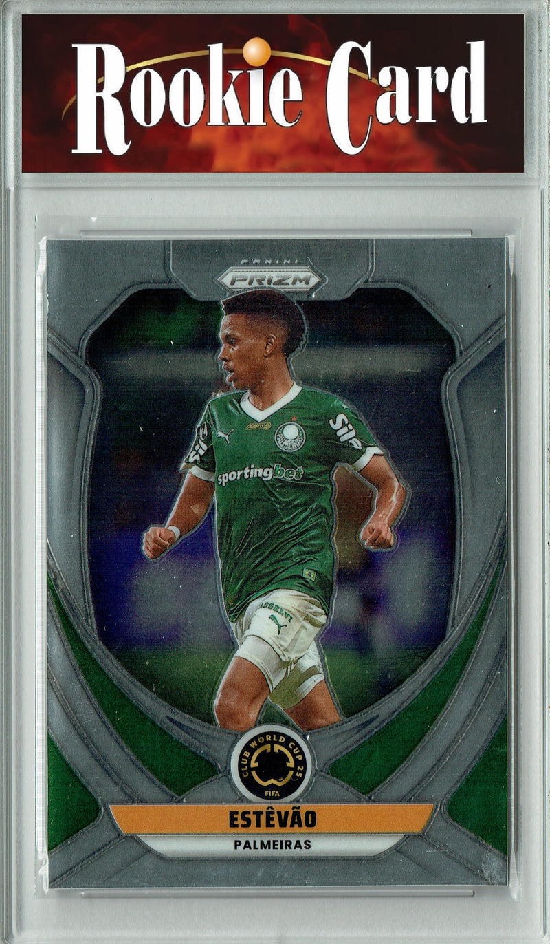 Certified Mint+ Estevao 2025 Prizm #151 Brazil Rookie Card Pamleiras