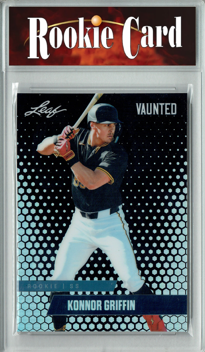 Certified Mint+ Konnor Griffin 2024 Leaf Vaunted Metal #VM-22 Black 7 Made Rookie Card Pittsburgh Pirates