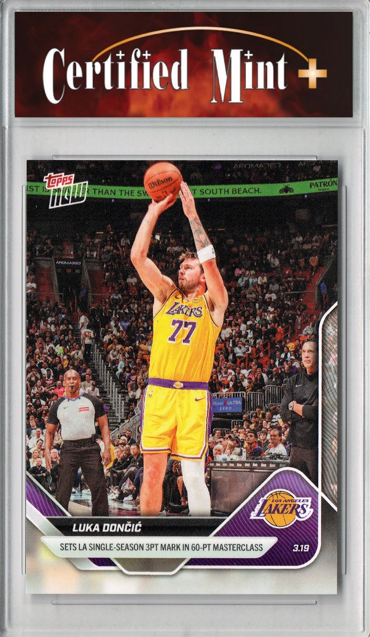 Certified Mint+ Luka Doncic 2026 Topps Now #216 60 pt. Masterclass Car ...