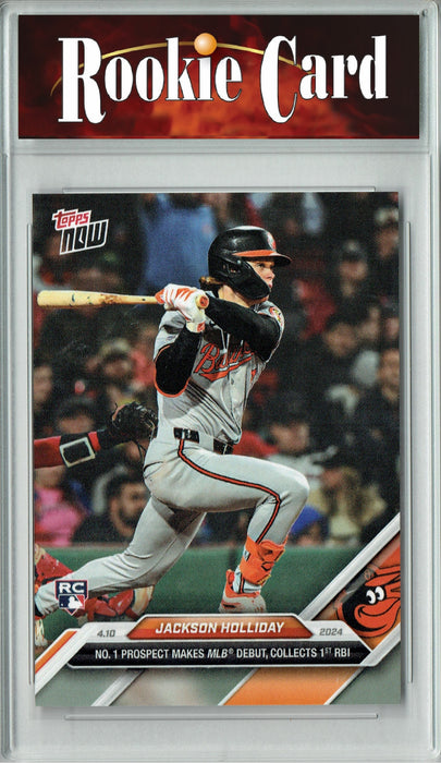 Certified Mint+ Jackson Holliday 2024 Topps Now #61 Major League Debut Rookie Card Baltimore Orioles