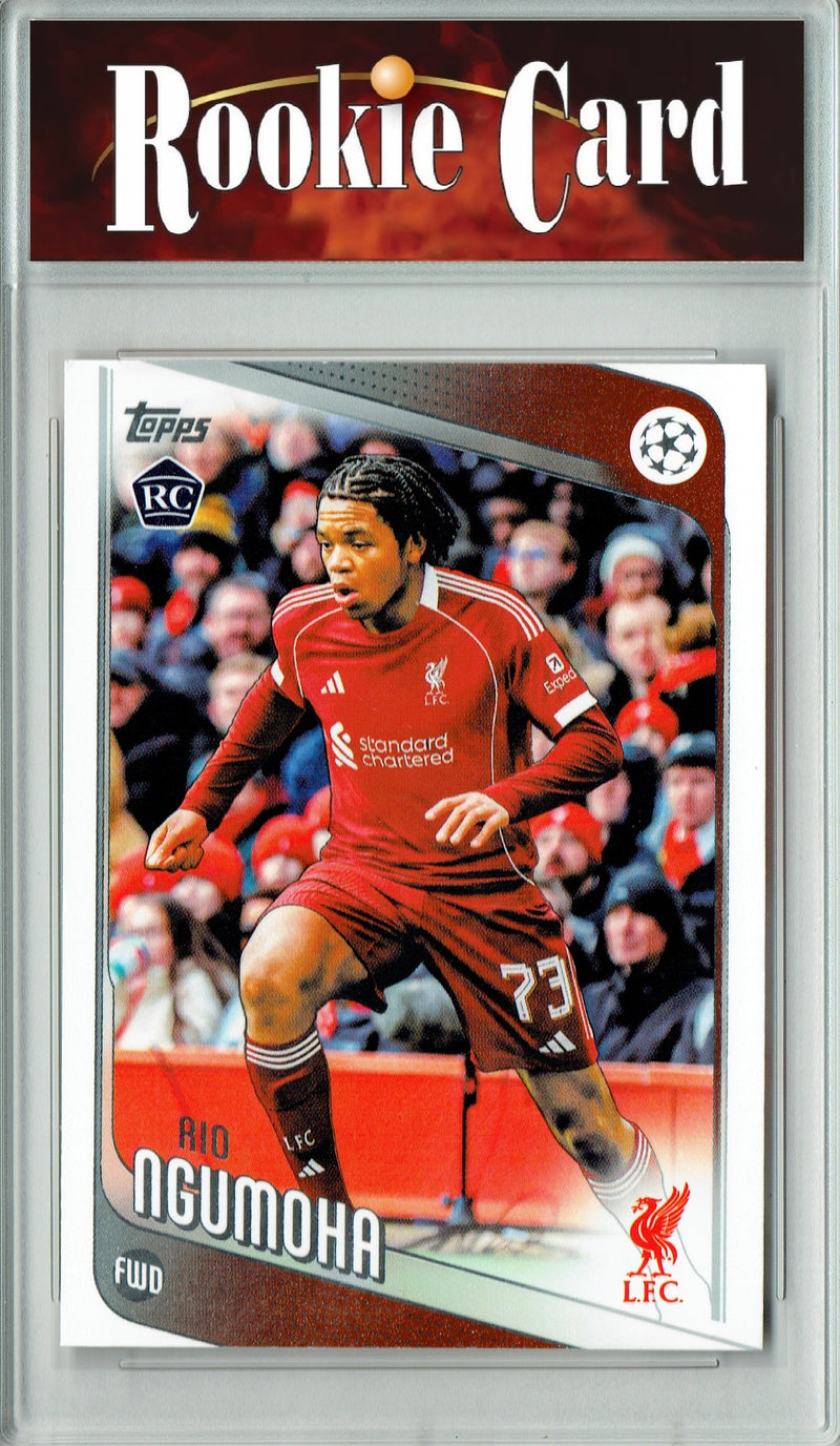 Certified Mint+ Rio Ngumoha 2025 Topps #191 Rookie Card Liverpool