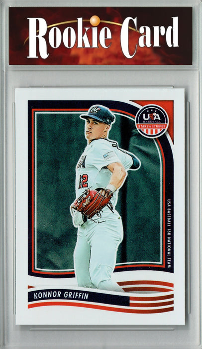 Certified Mint+ Konnor Griffin 2024 Panini #91 USA Stars & Stripes Rookie Card Pittsburgh Pirates