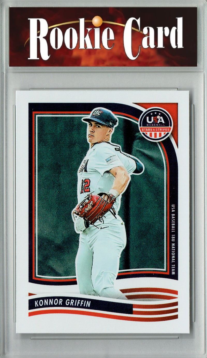 Certified Mint+ Konnor Griffin 2024 Panini #91 USA Stars & Stripes Rookie Card Pittsburgh Pirates