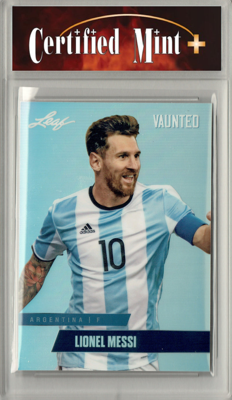 Certified Mint+ Lionel Messi 2024 Leaf Vaunted Metal #VM-11 Silver 25 Made Rare Trading Card Argentina