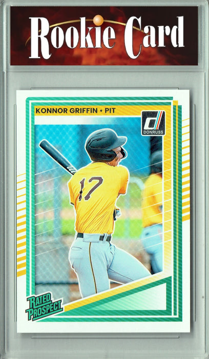 Certified Mint+ Konnor Griffin 2025 Donruss #123 Rated Rookie Rookie Card Pittsburgh Pirates