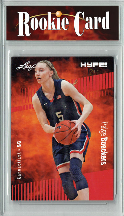 Certified Mint+ Paige Bueckers 2023 Leaf HYPE! #131A Red SP, Just 5 Made Rookie Card