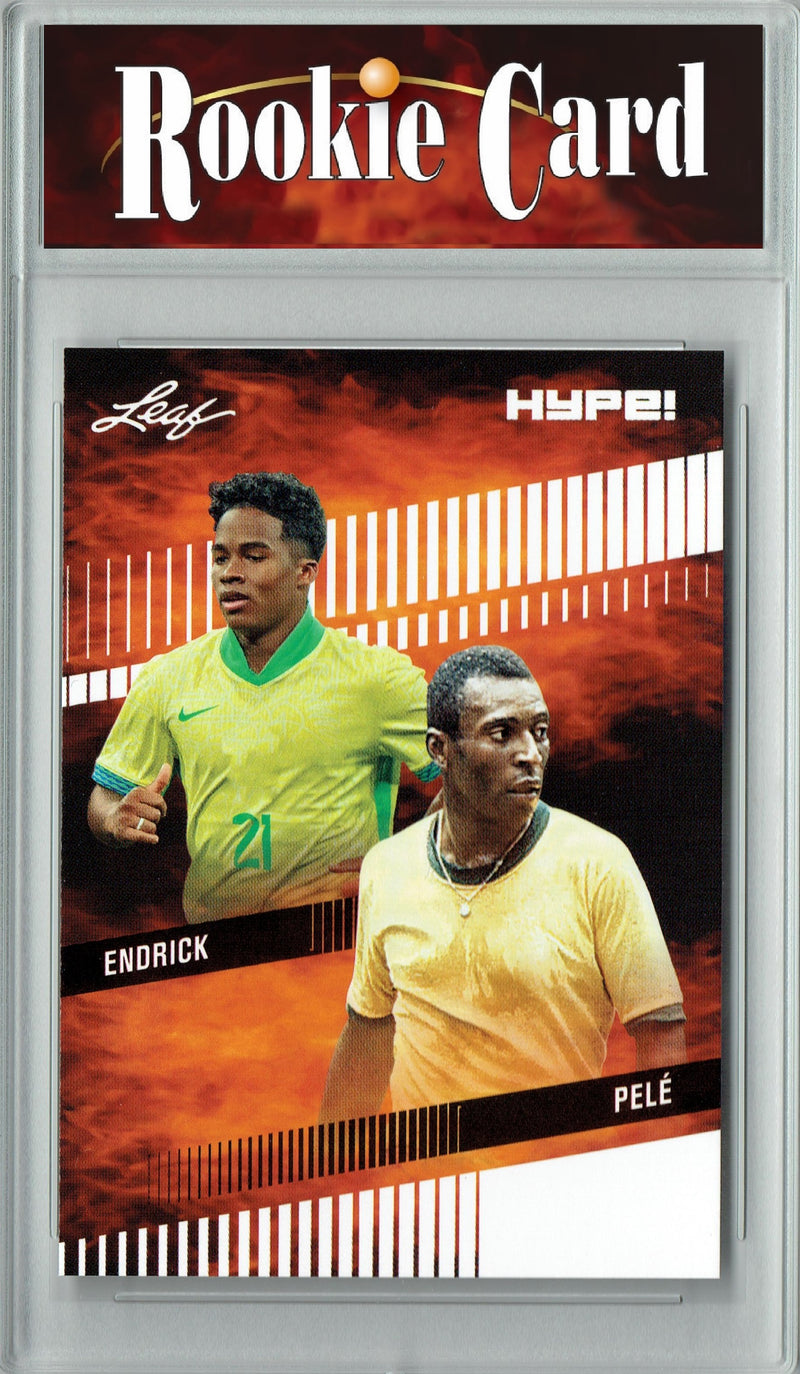 Certified Mint+ Pele/Endrick 2024 Leaf HYPE! #174 Brazil Generations Rookie Card Brazil