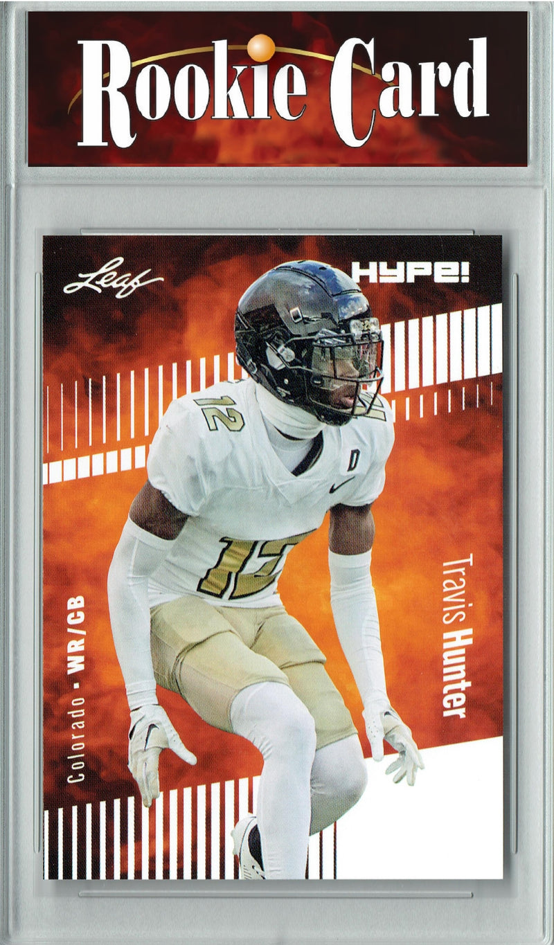 Travis Hunter Rookie Card Colorado Football Trading Card 2024 Leaf HYPE! #172 Only 5000 Made  Certified Mint+