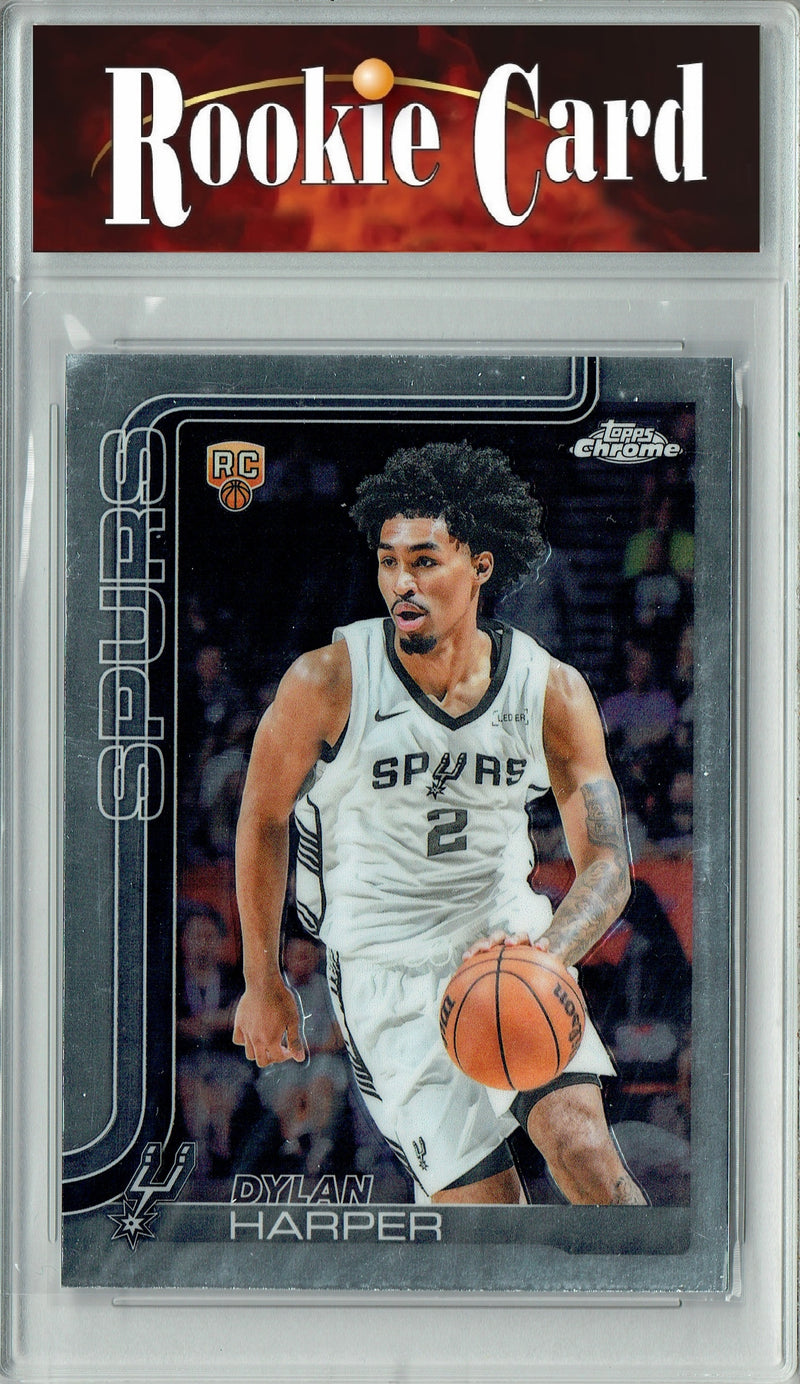 Certified Mint+ Dylan Harper 2025 Topps Chrome #252 Rookie Card San Antonio Spurs