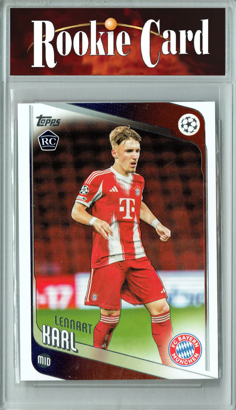 Certified Mint+ Lennart Karl 2025 Topps #187 Rookie Card Bayern Munchen
