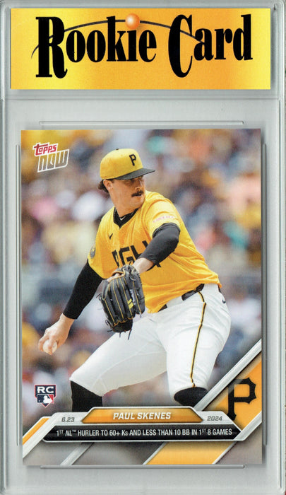 Certified Mint+ Paul Skenes 2024 Topps Now #334 60ks/Less10 Walks/8 Games Rookie Card Pittsburgh Pirates