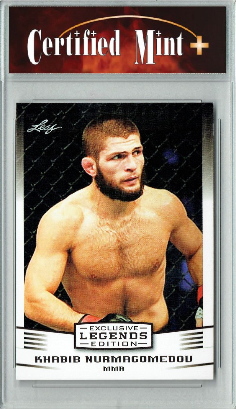 Certified Mint+ Khabib Nurmagomedov 2022 Leaf #EE-06 Exclusive Legends Edition Rare Trading Card Russia