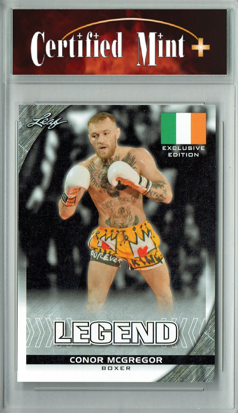 Certified Mint+ Connor McGregor 2024 Leaf #LE-01 Legends Edition Rare Trading Card Ireland