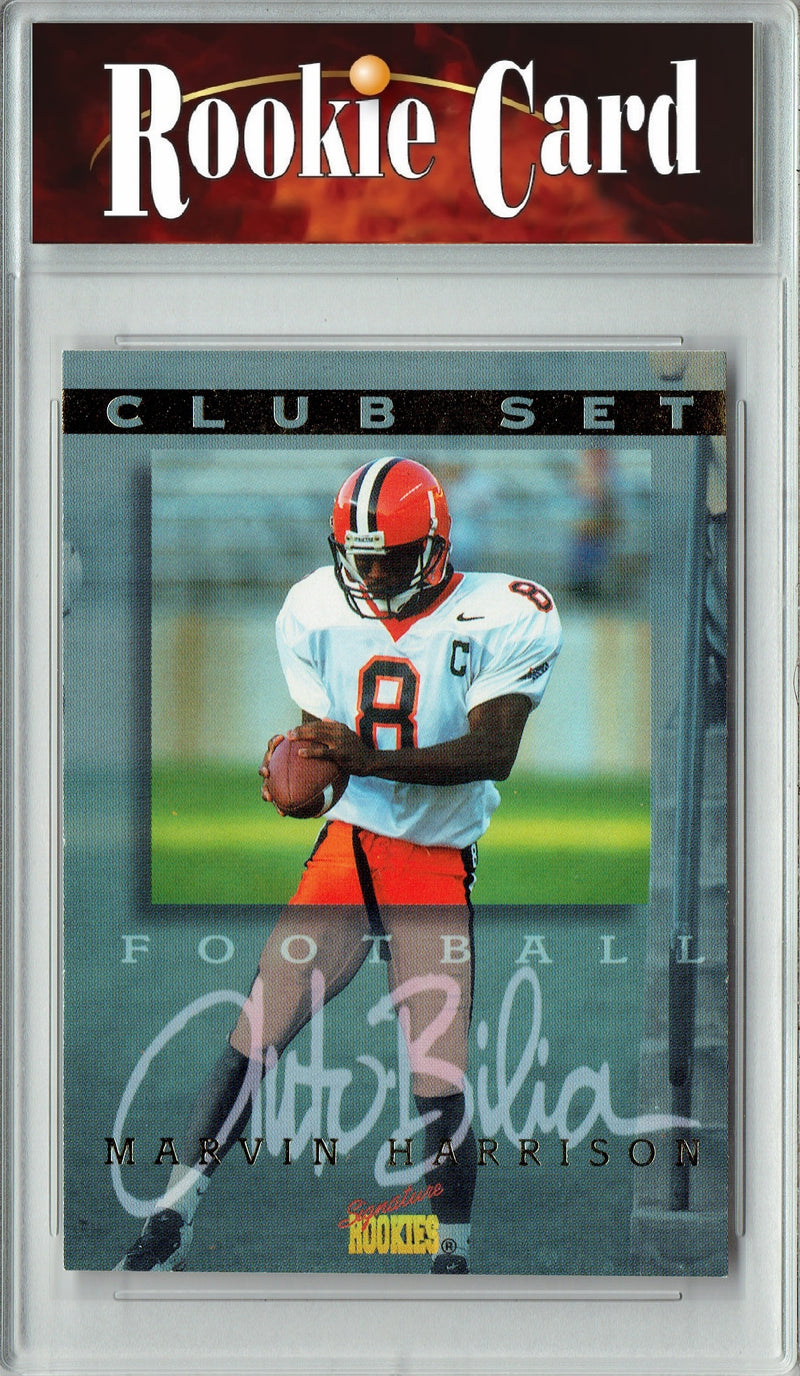 Certified Mint+ Marvin Harrison 1996 Scoreboard #39 Club Set Rookie Card Indianapolis Colts