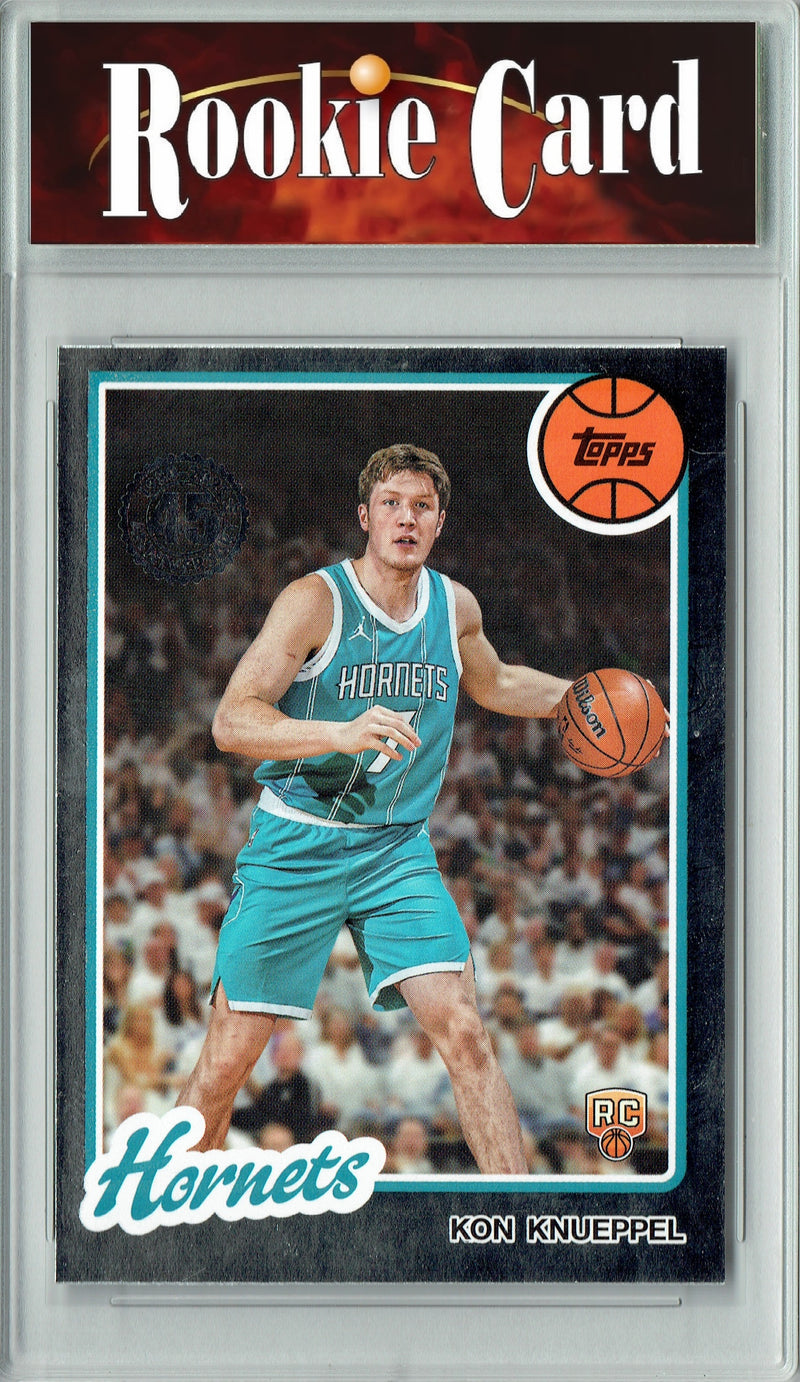 Certified Mint+ Kon Kneuppel 2025 Topps #80BK-53 45th Anniversary Rookie Card Charlotte Hornets