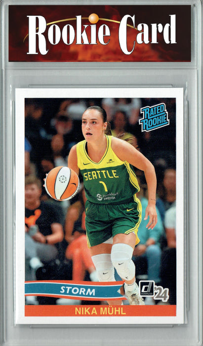 Certified Mint+ Nika Muhl 2024 Panini Instant #RRR-9 Retro Rated Rookie Rookie Card Seattle Storm