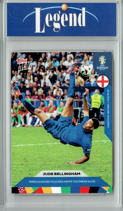 Certified Mint+ Jude Bellingham 2024 Topps Now #35 Legendary Bicycle Rare Trading Card Real Madrid