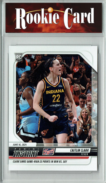 Certified Mint+ Caitlin Clark 2024 Panini Instant #72 1 of 4,450 Made Rookie Card Indiana Fever