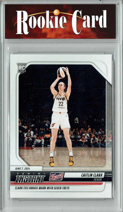 Certified Mint+ Caitlin Clark 2024 Panini Instant #53 Seven Treys, 1/2569 Rookie Card Indiana Fever