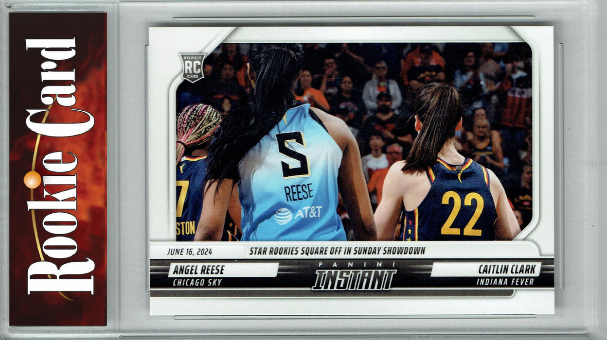 Certified Mint+ Caitlin Clark 2024 Panini Instant #73 Angel Reese Rookie Card Indiana Fever