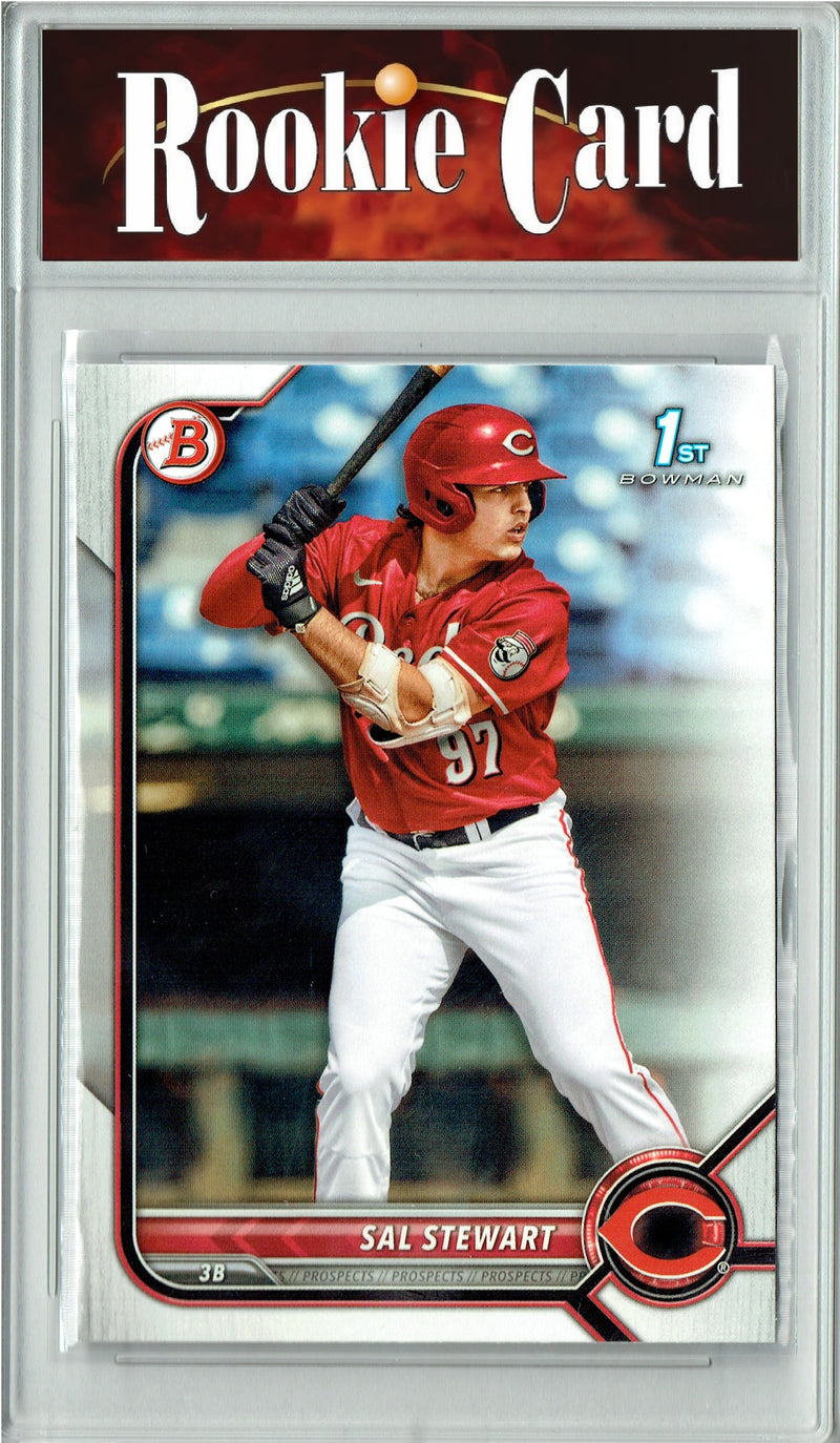 Certified Mint+ Sal Stewart 2022 Bowman #BD-122 Rookie Card Cincinnati Reds