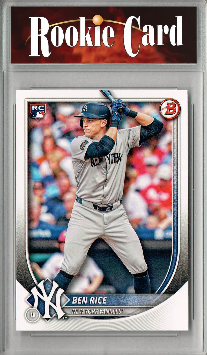 Certified Mint+ Ben Rice 2025 Bowman #85 Rookie Card New York Yankees