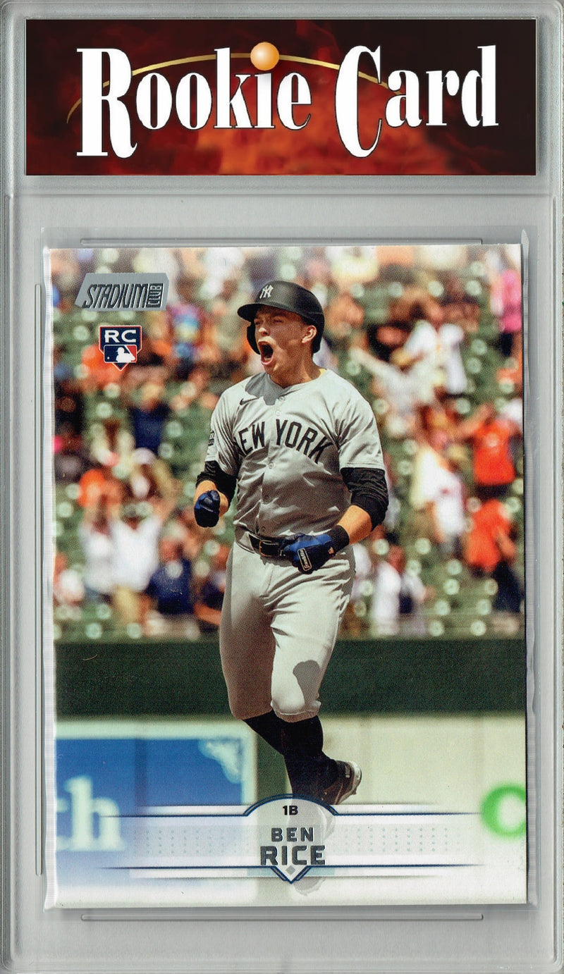 Certified Mint+ Ben Rice 2025 Stadium Club #196 Rookie Card New York Yankees