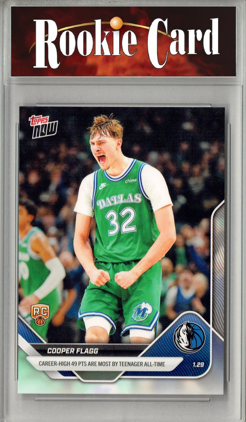 Certified Mint+ Cooper Flagg 2025 Rookie Card #150 49 Pts Dallas Mavericks